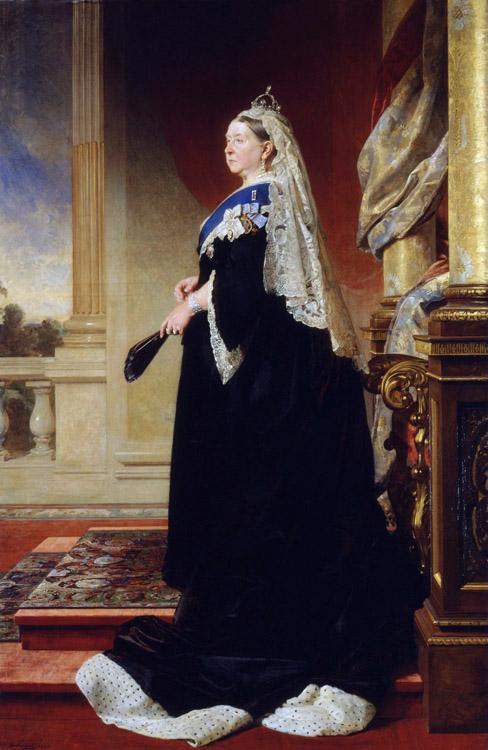 Heinrich von Angeli Queen Victoria (Empress of India) (mk25) Sweden oil painting art